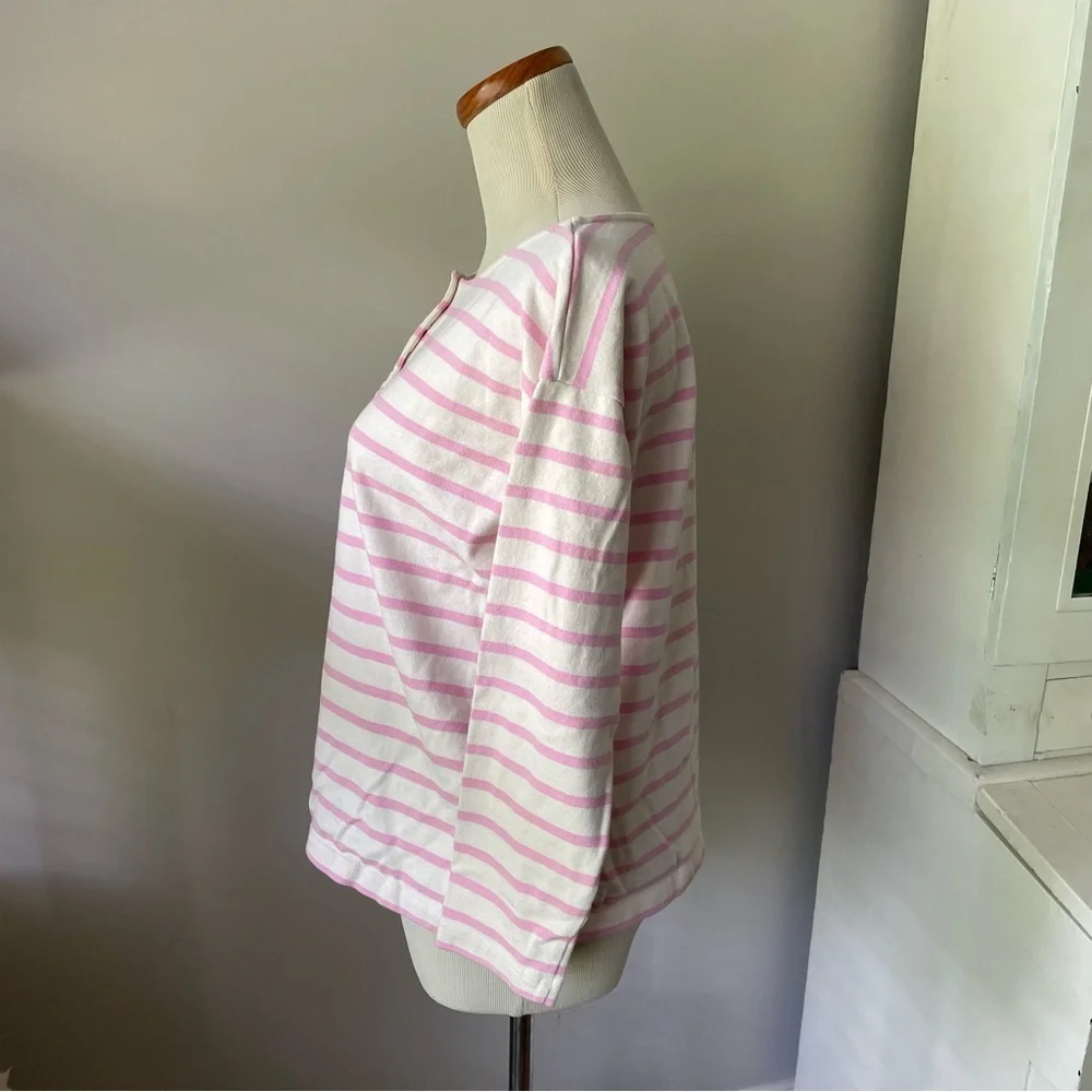 Sezane Pink Striped Top - Picture 3 of 14